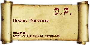 Dobos Perenna névjegykártya